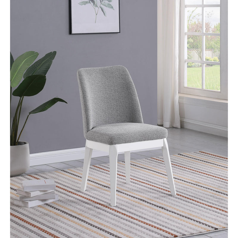 Coaster Furniture Carissa 108306 Upholstered Dining Side Chair - Light Grey IMAGE 2