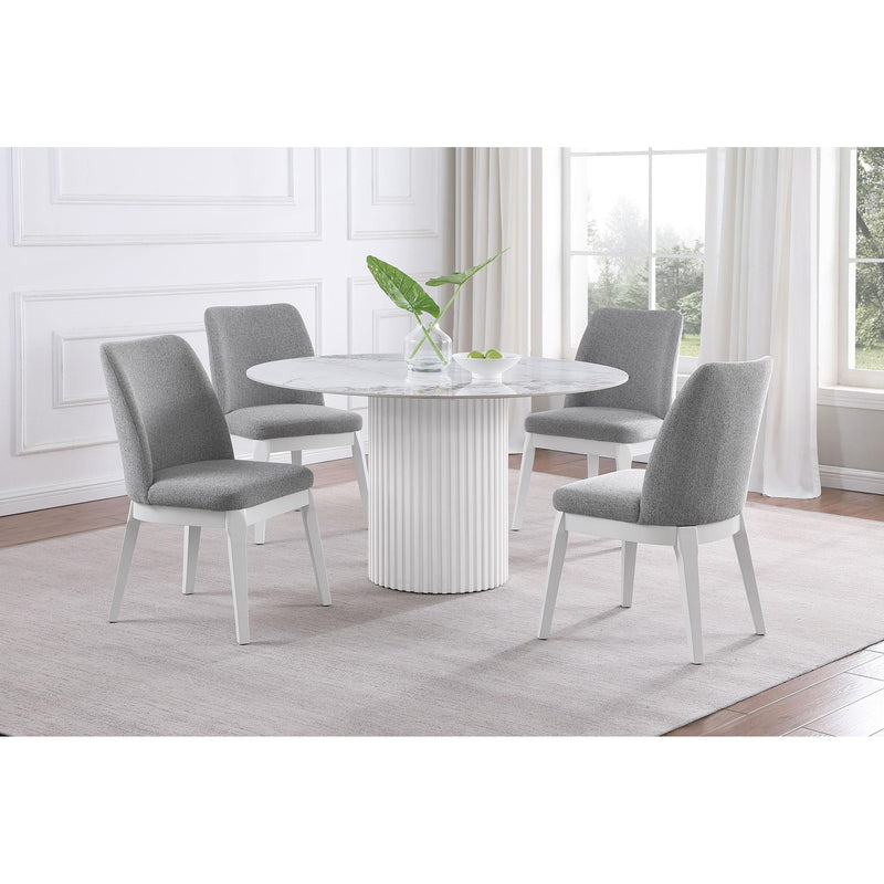Coaster Furniture Carissa 108306 Upholstered Dining Side Chair - Light Grey IMAGE 9
