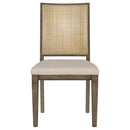Coaster Furniture Matisse 108312 Woven Rattan Back Dining Side Chair - Brown IMAGE 3