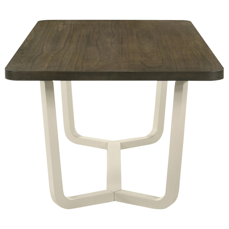 Coaster Furniture Biloxi 108681 71-inch Rectangular Wood Dining Table - Greyish Brown IMAGE 4
