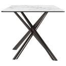 Coaster Furniture Carvell 109371 Rectangular Sintered Stone Dining Table - Mirage White IMAGE 2
