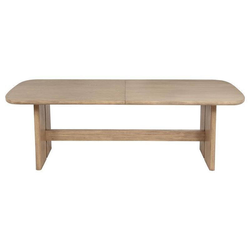 Coaster Furniture Kailani 109381 110-inch Rectangular Wood Dining Table - Beige Oak IMAGE 6