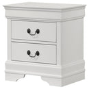 Coaster Furniture Louis Philippe 202442 2-Drawer Nightstand Bedside Table - White IMAGE 4