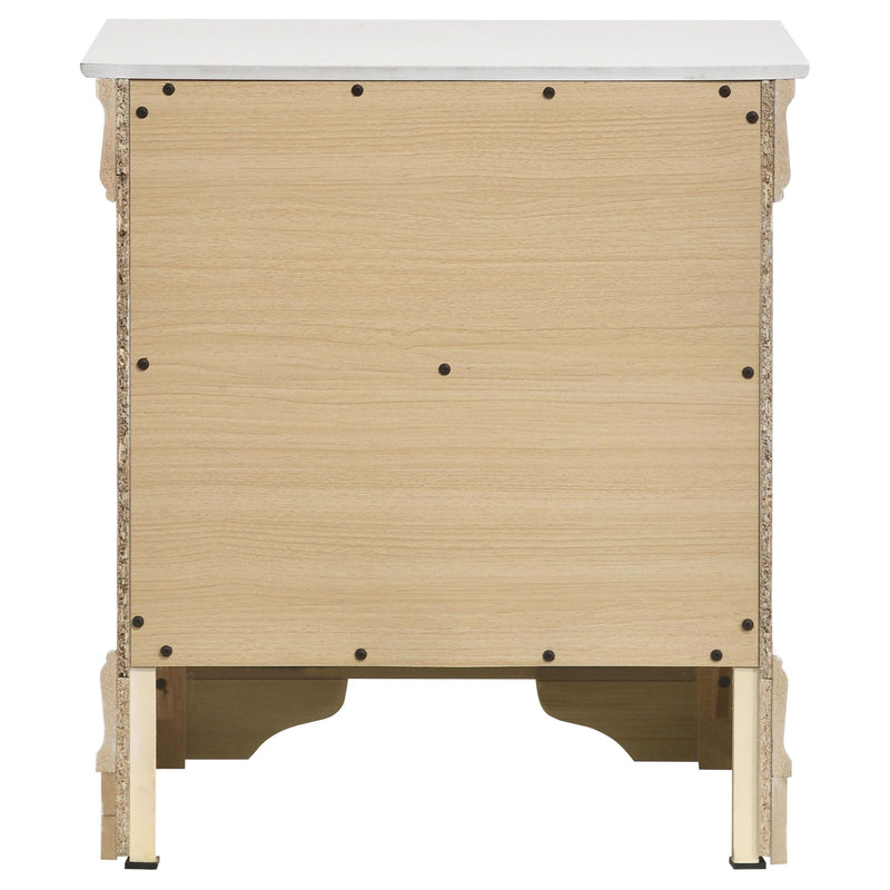 Coaster Furniture Louis Philippe 202442 2-Drawer Nightstand Bedside Table - White IMAGE 7