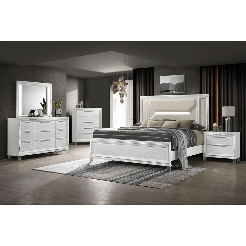 Coaster Furniture Marmore 224963 9-Drawer Dresser Cabinet - White IMAGE 10