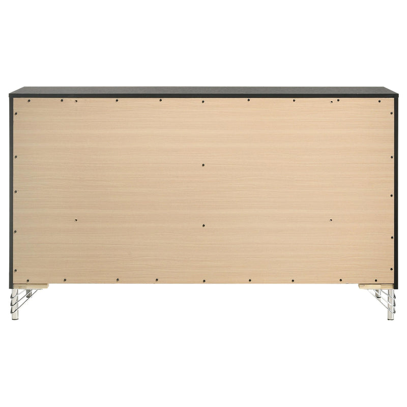 Coaster Furniture Lucia 224993 6-Drawer Dresser Cabinet - Black IMAGE 7