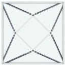 Coaster Furniture Brittania 709738 Square Glass Top Geometric Coffee Table - Nickel IMAGE 6