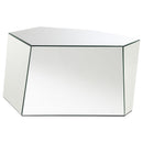 Coaster Furniture Capella 710446 Mirrored Abstract Geometric Coffee Table - Silver IMAGE 1