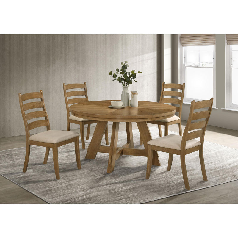 Coaster Furniture Danvers 109152 Wood Dining Side Chair - Brown Oak IMAGE 9