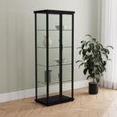 Coaster Furniture Aero 950400 4-shelf Display Curio Cabinet with LED Lighting - Black IMAGE 2