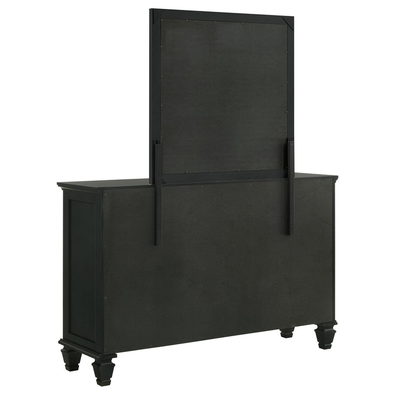Coaster Furniture Sandy Beach 201323M 11-Drawer Dresser with Mirror - Black IMAGE 6