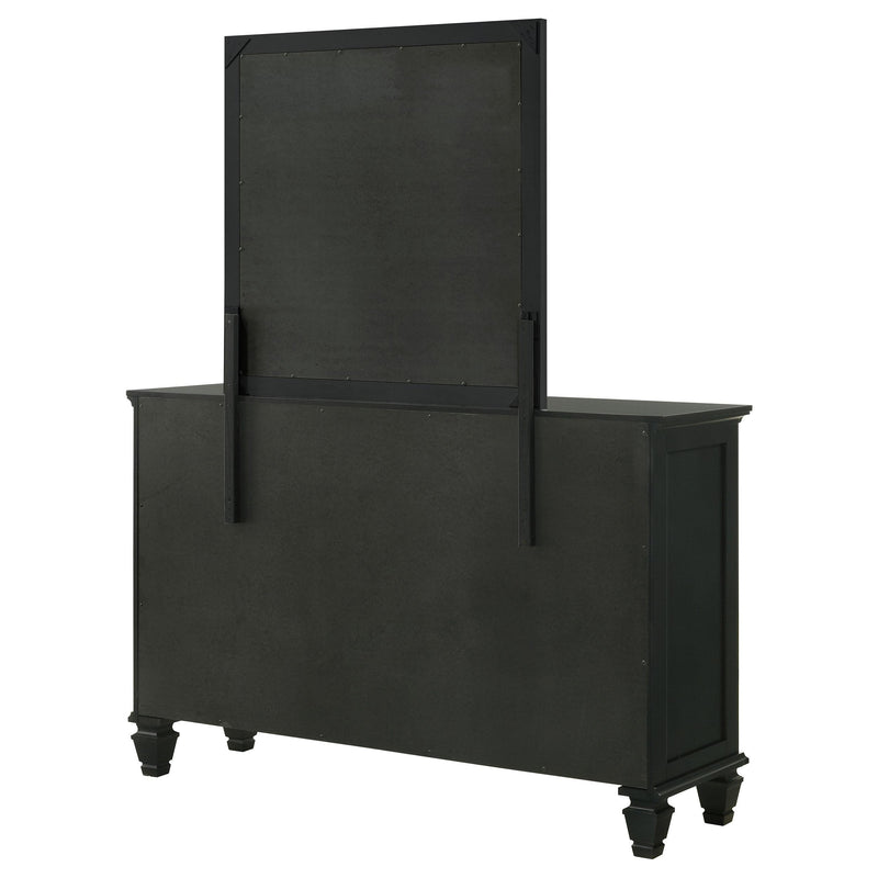 Coaster Furniture Sandy Beach 201323M 11-Drawer Dresser with Mirror - Black IMAGE 8