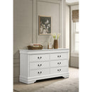 Coaster Furniture Louis Philippe 202443 6-Drawer Dresser - White IMAGE 2