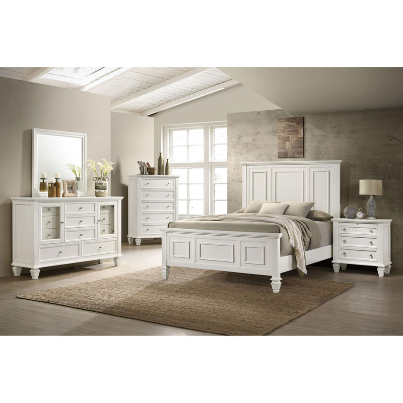 Coaster Furniture Sandy Beach 201301KWN 63-inch California King Panel Bed - Cream White IMAGE 7