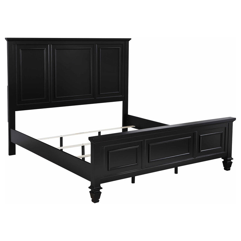 Coaster Furniture Sandy Beach 201321KWN 63-inch California King Wood Panel Bed - Black IMAGE 1