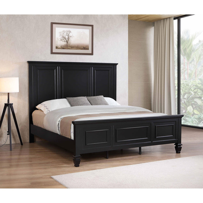 Coaster Furniture Sandy Beach 201321KWN 63-inch California King Wood Panel Bed - Black IMAGE 2