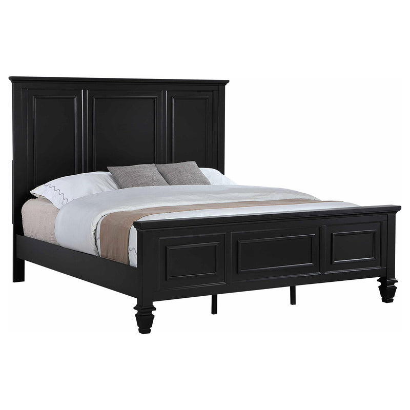 Coaster Furniture Sandy Beach 201321KWN 63-inch California King Wood Panel Bed - Black IMAGE 3