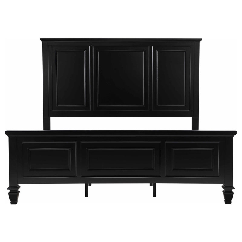 Coaster Furniture Sandy Beach 201321KWN 63-inch California King Wood Panel Bed - Black IMAGE 4