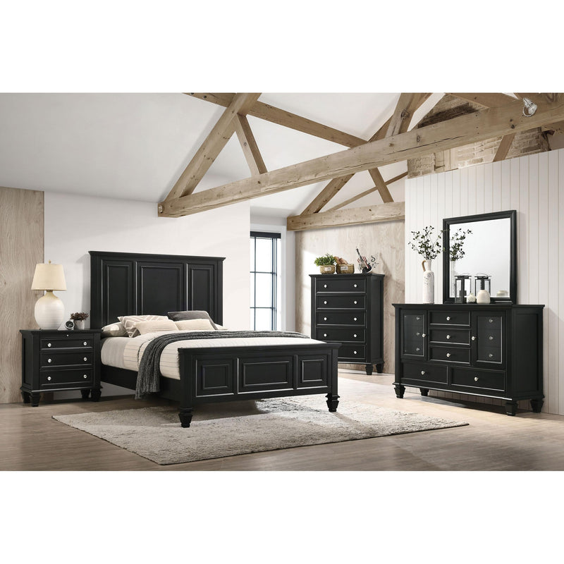Coaster Furniture Sandy Beach 201321KWN 63-inch California King Wood Panel Bed - Black IMAGE 7