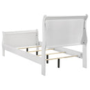 Coaster Furniture Louis Philippe 202441T 47-inch Twin Sleigh Panel Bed - White IMAGE 4