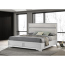Coaster Furniture Miranda 205110KW 54-inch Upholstered California King Panel Bed - White IMAGE 2