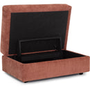 Franklin Dahlia Fabric Storage Ottoman 814-18 3415-65 IMAGE 3