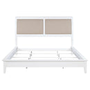 Coaster Furniture Bexhill 223471Q 56-inch Upholstered Queen Panel Bed - White IMAGE 3