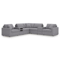 Signature Design by Ashley Modmax 92104S69 7 pc Balanced Sectional with Audio and Storage Consoles IMAGE 1