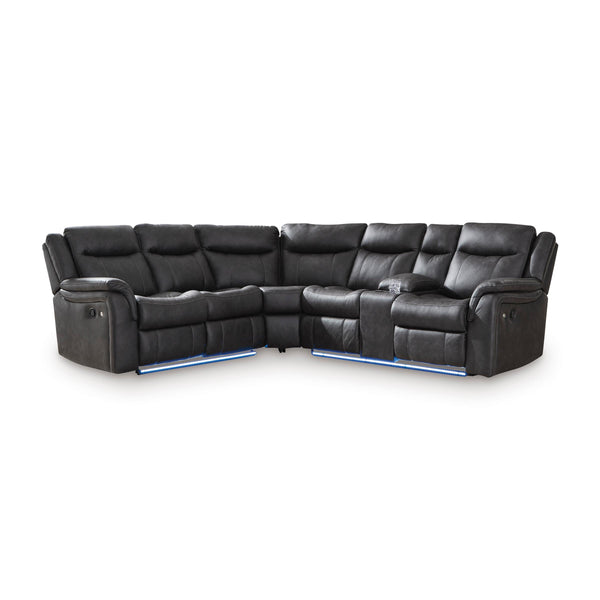  Signature Design by Ashley Sultan Meadow PC13001S1 2 pc Reclining Sectional IMAGE 1