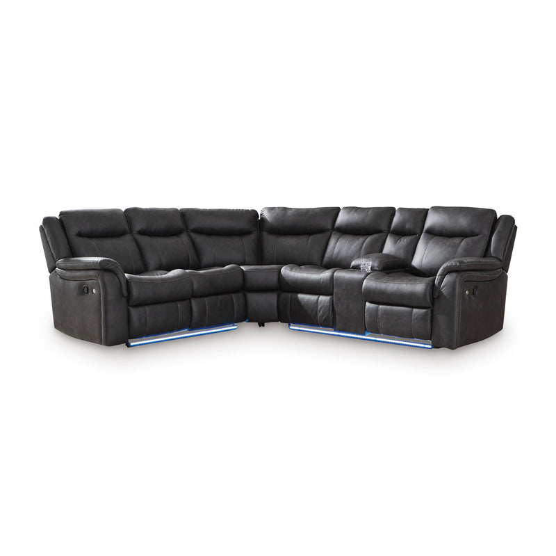  Signature Design by Ashley Sultan Meadow PC13001S1 2 pc Reclining Sectional IMAGE 1