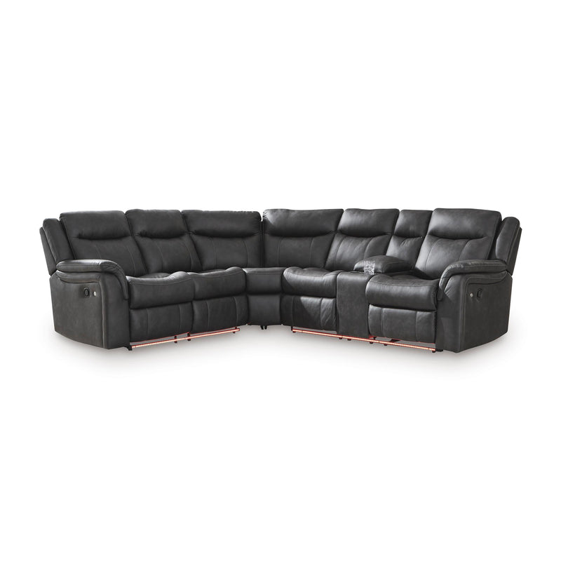  Signature Design by Ashley Sultan Meadow PC13001S1 2 pc Reclining Sectional IMAGE 3