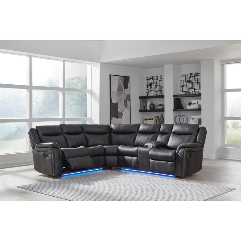  Signature Design by Ashley Sultan Meadow PC13001S1 2 pc Reclining Sectional IMAGE 5