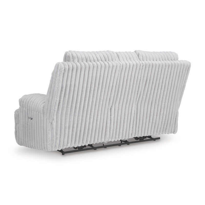  Signature Design by Ashley Rhines Falls PC4280496 Double Reclining Power Loveseat with Console IMAGE 4