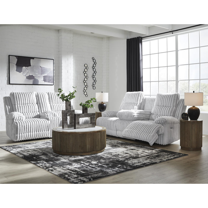  Signature Design by Ashley Rhines Falls PC4280499 Reclining Power Sofa with Drop Down Table IMAGE 15