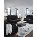  Signature Design by Ashley Rhine Falls PC4280596 Double Reclining Power Loveseat with Console IMAGE 9