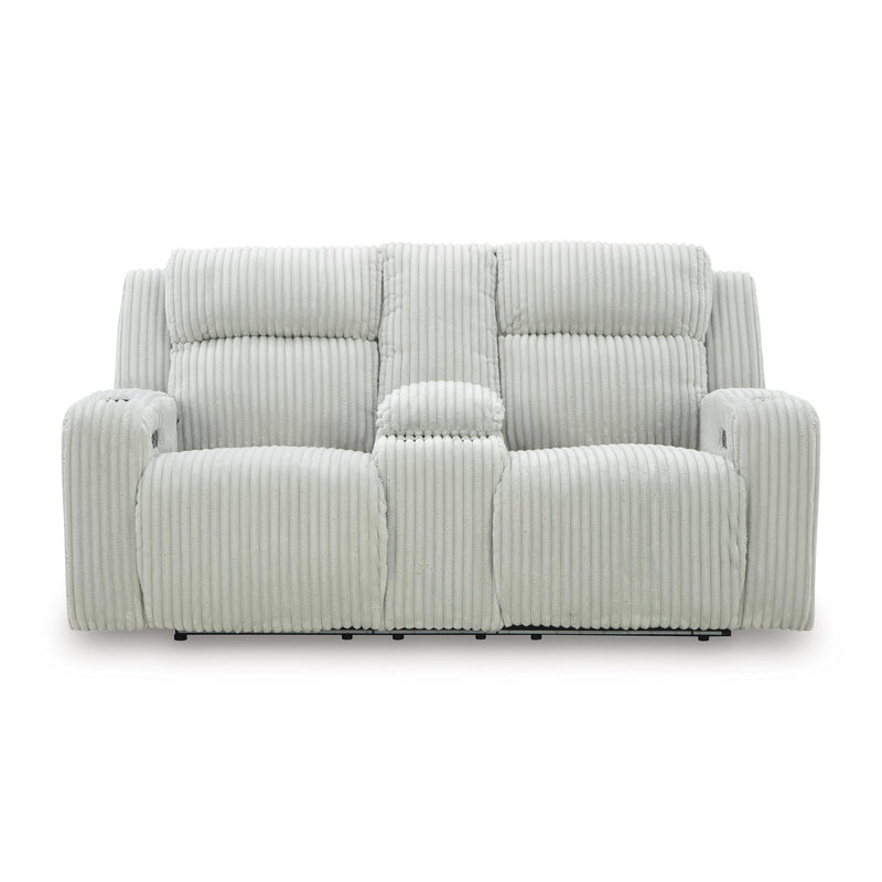  Signature Design by Ashley Forest Lake PC6420318 Power Reclining Loveseat with Console and Adjustable Headrest IMAGE 3