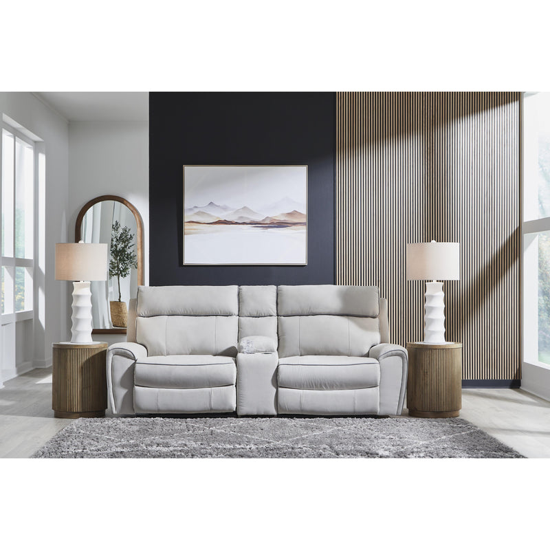  Signature Design by Ashley Social Pointe PC98802S3 3 pc Power Reclining Sectional IMAGE 2