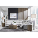  Signature Design by Ashley Social Pointe PC98802S36 6 pc Reclining Sectional with Storage Console IMAGE 3