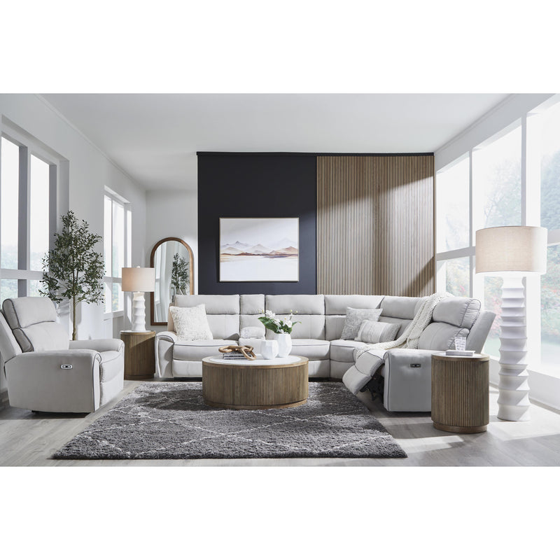  Signature Design by Ashley Social Pointe PC98802S36 6 pc Reclining Sectional with Storage Console IMAGE 7