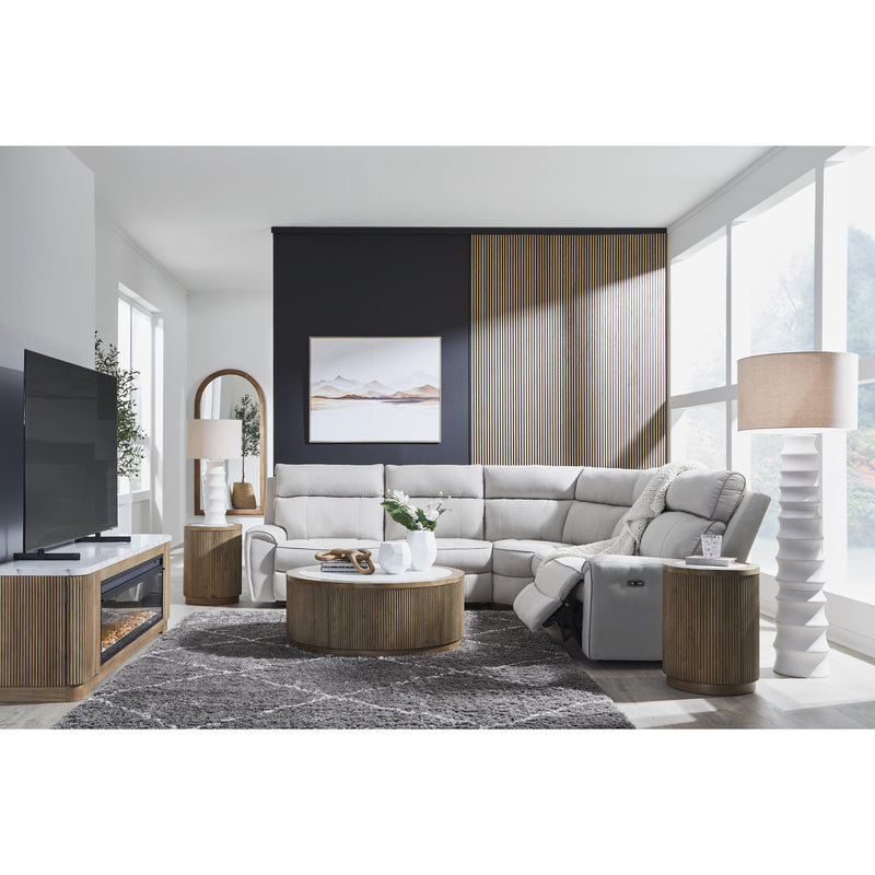  Signature Design by Ashley Social Pointe PC98802S8 5 pc Power Reclining Sectional IMAGE 5