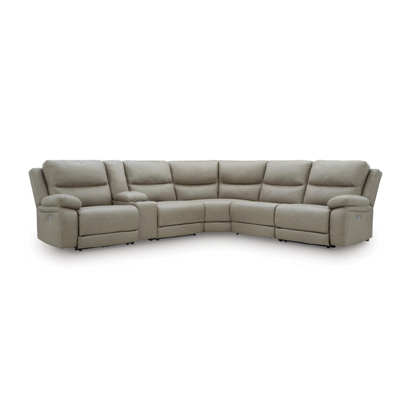 Signature Design by Ashley Narwhal Place PC99201S36 6 pc Reclining Sectional with Storage Console IMAGE 1