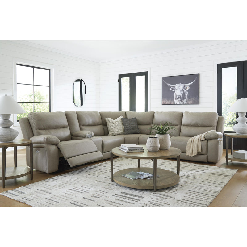  Signature Design by Ashley Narwhal Place PC99201S36 6 pc Reclining Sectional with Storage Console IMAGE 6