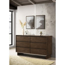 Coaster Furniture Glenwood 225013 6-Drawer Dresser Cabinet - Warm Brown IMAGE 9
