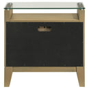 Coaster Furniture Granada 224922 2-Drawer Glass Top Nightstand - Natural Pine IMAGE 6