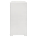 Coaster Furniture Ives 224943 6-Drawer Dresser Cabinet - White High Gloss IMAGE 4