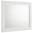 Coaster Furniture Ives 224944 Dresser Mirror - White High Gloss IMAGE 1