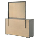 Coaster Furniture Ives 224973M 6-Drawer Dresser and Mirror - Grey High Gloss IMAGE 7