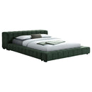 Coaster Furniture Trinity 306120KW Upholstered Cal King Platform Bed - Green IMAGE 2