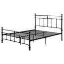 Coaster Furniture Novak 316001Q 48-inch Metal Queen Open Frame Bed - Matte Black IMAGE 3