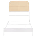 Coaster Furniture Amherst 360301T Radio Weave Rattan Metal Twin Bed - White IMAGE 2